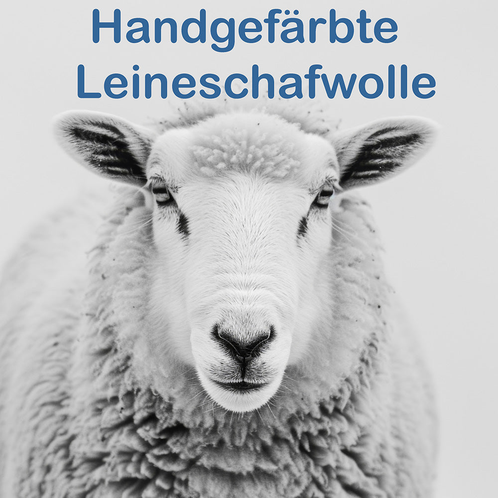 Handgefärbte Wolle vom Leineschaf - natürlich, regional, märchenhaft