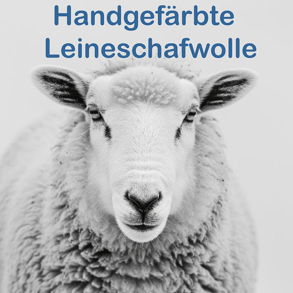 Handgefärbte Wolle vom Leineschaf - natürlich, regional, märchenhaft