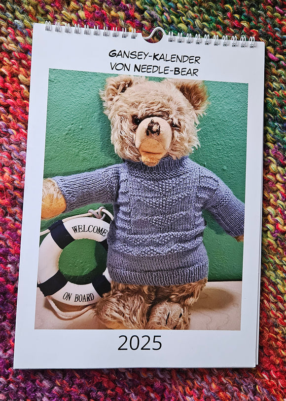 Wandkalender 2025 Ganseys vom Needle-Bear