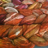 Shetland/Seide  Kammzug handgefärbt - KILAUEA