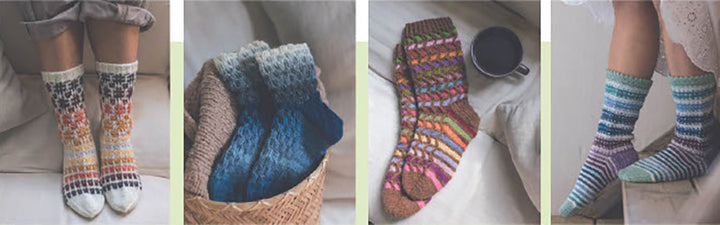 Kuschelsocken aus Wollresten