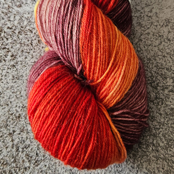 Basic Socks  handgefärbt - TROPICAL