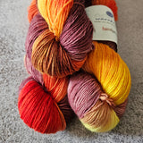 Basic Socks  handgefärbt - TROPICAL