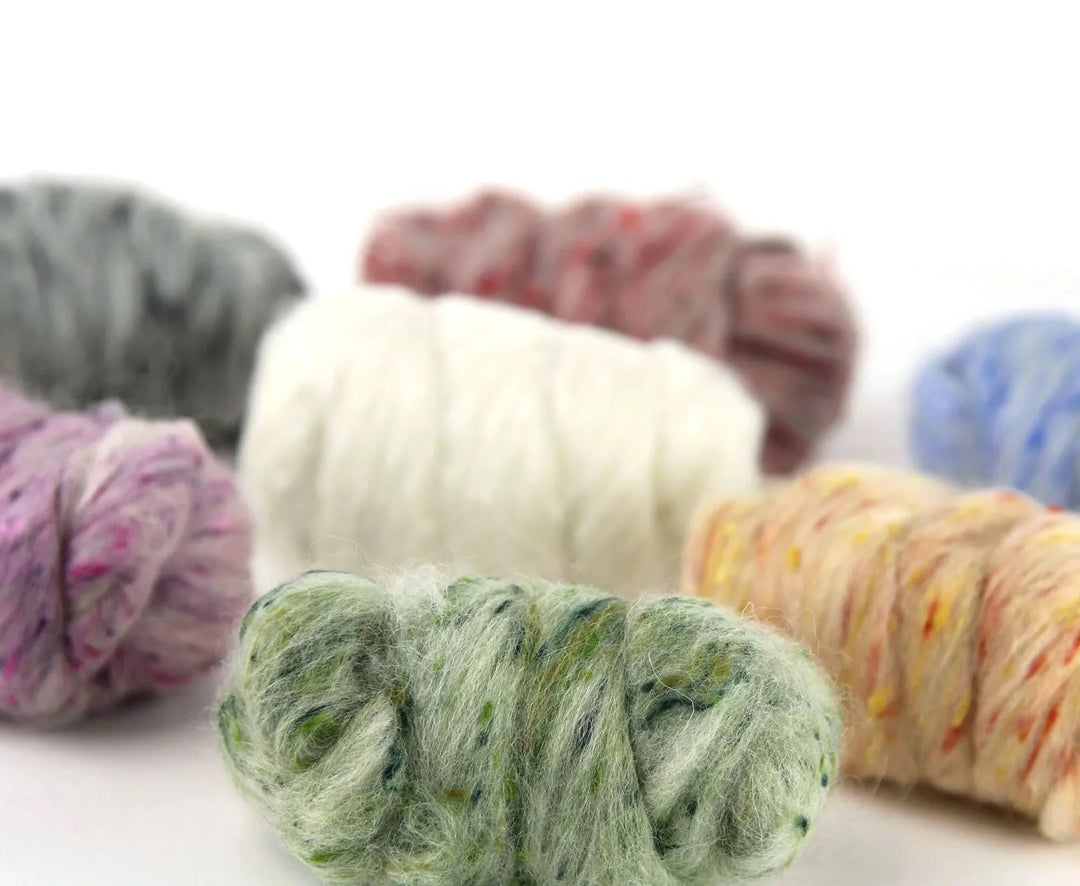Gemischte Tüte  -  TWEED - Kammzüge 7 Farben