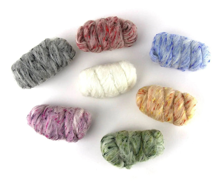 Gemischte Tüte  -  TWEED - Kammzüge 7 Farben