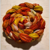 Shetland/Seide  Kammzug handgefärbt - KILAUEA