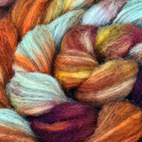 Shetland/Seide  Kammzug handgefärbt - KILAUEA